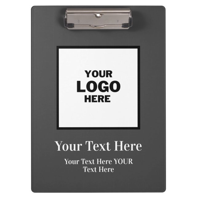 Logo für Schwarz und Weiß Klemmbrett (Vorderseite)