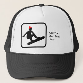 Logo für Snowboarder Truckerkappe