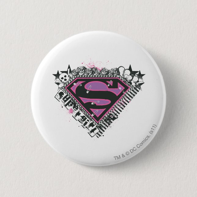 Logo für Supergirl-Buttone Button (Vorderseite)