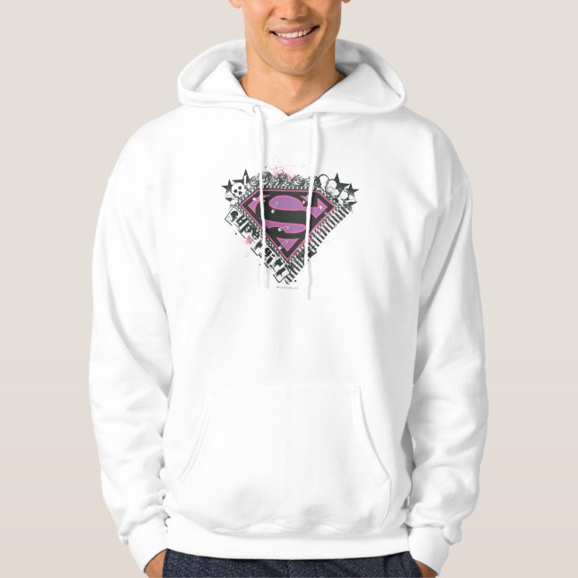 Logo für Supergirl-Buttone Hoodie (Vorderseite)