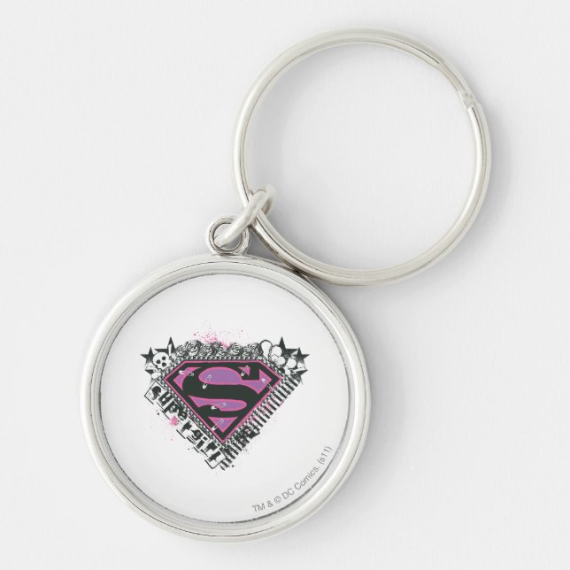 Logo für Supergirl-Buttone Schlüsselanhänger (Vorne)