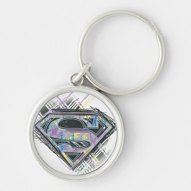 Logo für Supergirl-Scribbles Schlüsselanhänger (Vorne)