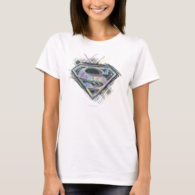Logo für Supergirl-Scribbles T-Shirt (Vorderseite)