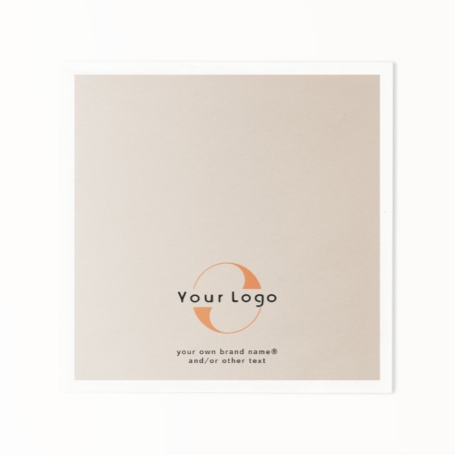 Logo für Tan + Black Text Company Business Paper N Serviette (Von Creator hochgeladen)