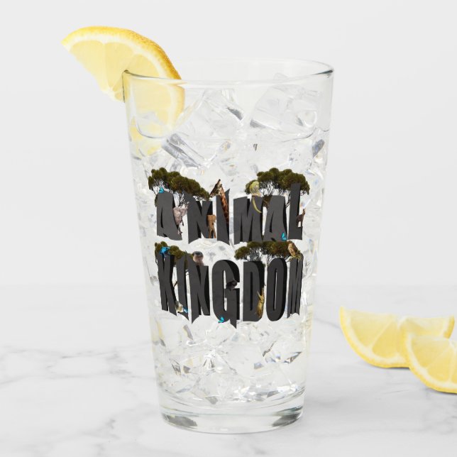 Logo für Tierbilder mit Wildtieren, Glas (Vorderseite Ice)