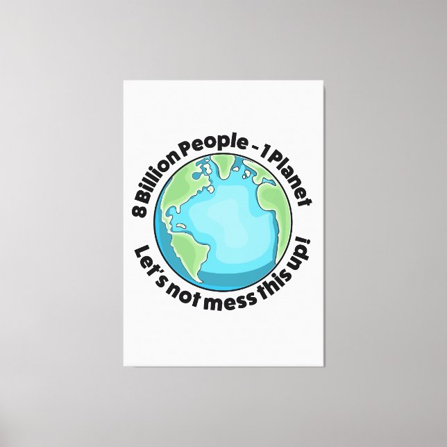 Logo für Umwelt Leinwanddruck (Vorderseite)