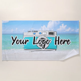 Logo für Unternehmen mit benutzerdefiniertem Logo Strandtuch