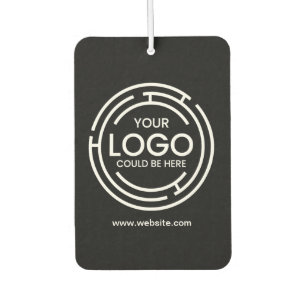 Logo für Unternehmen mit eigener Marke schwarz Autolufterfrischer