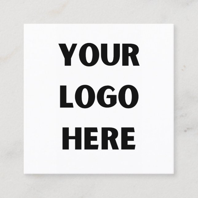 Logo für Unternehmen Mitarbeiter Trucke Quadratische Visitenkarte (Vorderseite)