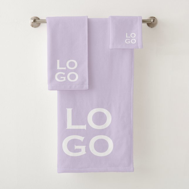 Logo für Unternehmen oder Unternehmen auf dem Lave Badhandtuch Set (Insitu)