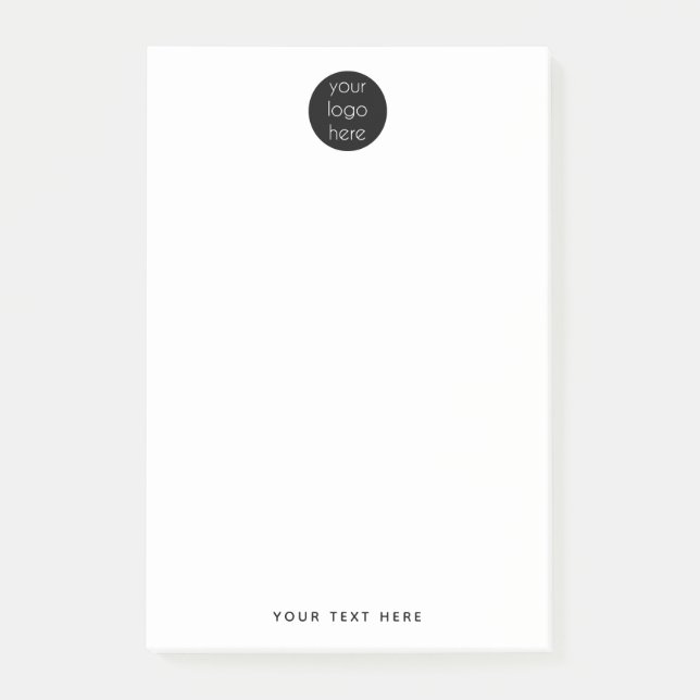 Logo für Unternehmen Post-it Klebezettel (Vorderseite)