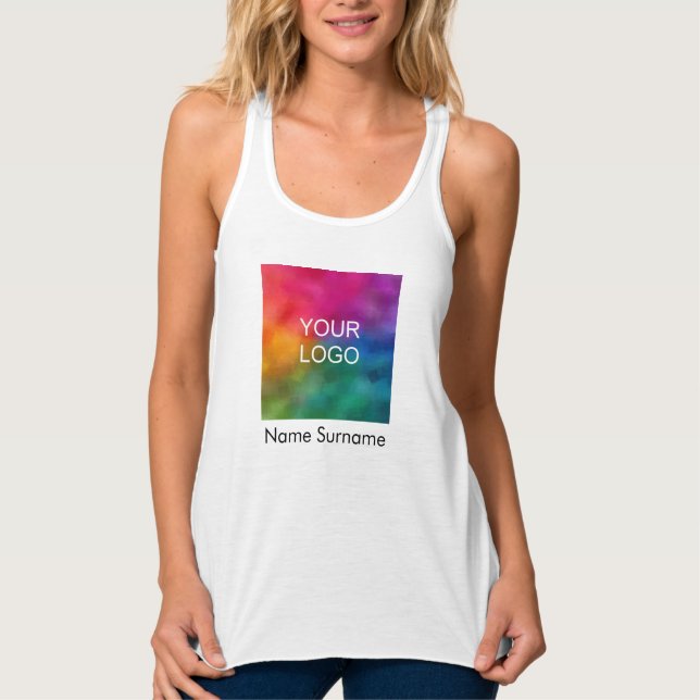 Logo für Unternehmen - Racerback-Slim-Funktion für Tank Top (Vorderseite)