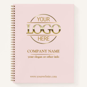 Logo für Unternehmen Rosa Werbung Notizbuch