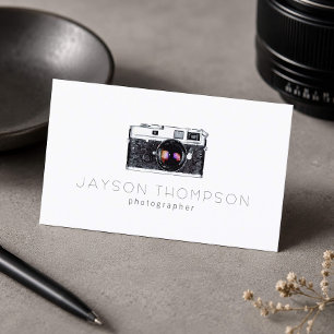Logo für Vintage Fotografie-Illustration Visitenkarte