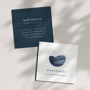 Logo für Wasserfarben Quadratische Visitenkarte