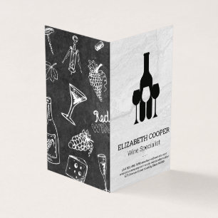 Logo für Weinflaschen   Marmoruntergrund Visitenkarten