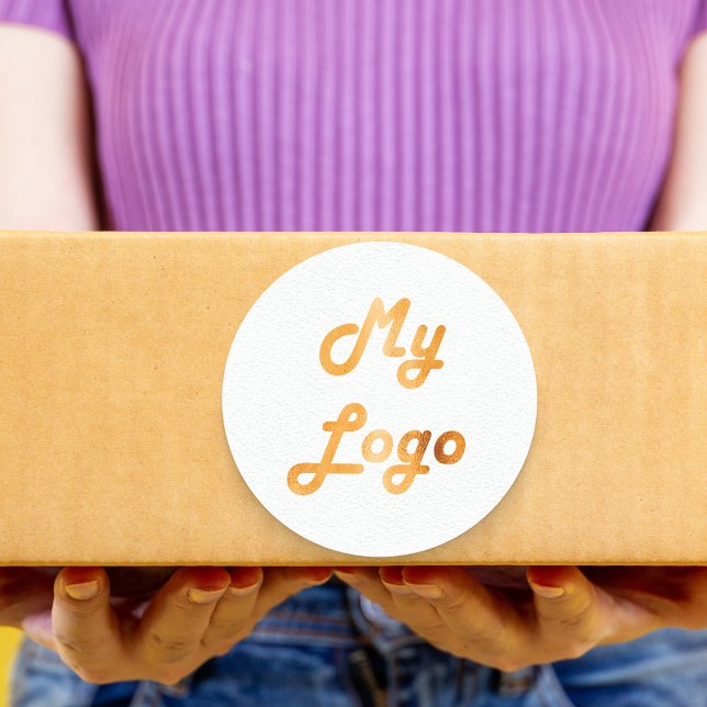 Logo für Weißgold Runder Aufkleber (Von Creator hochgeladen)