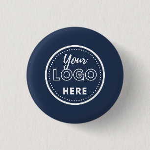 Logo für Werbeaktionen für Navy Blue Business Button