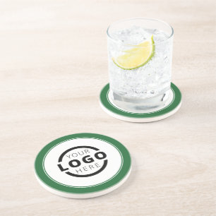 Logo für Werbeaktionen mit der Marke Green Getränkeuntersetzer