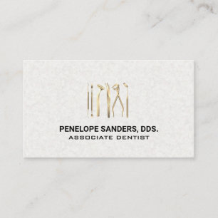 Logo für Zahnwerkzeuge Gold Visitenkarte