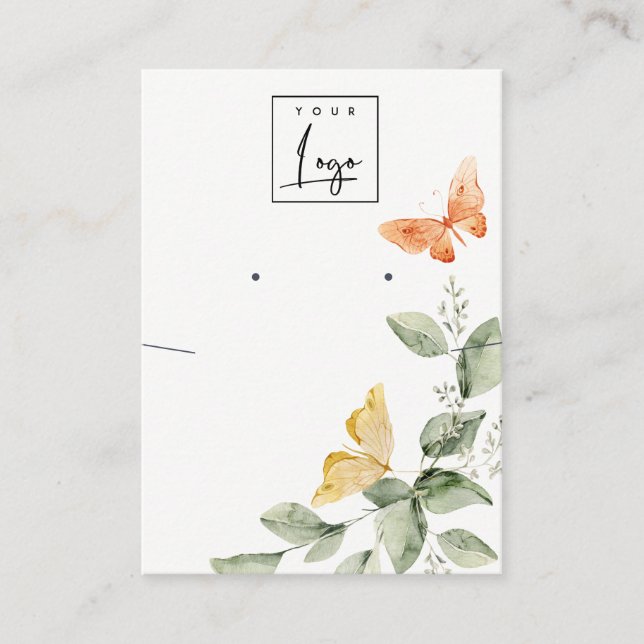 Logo "Garden Foliage Butterfells" Visitenkarte (Vorderseite)