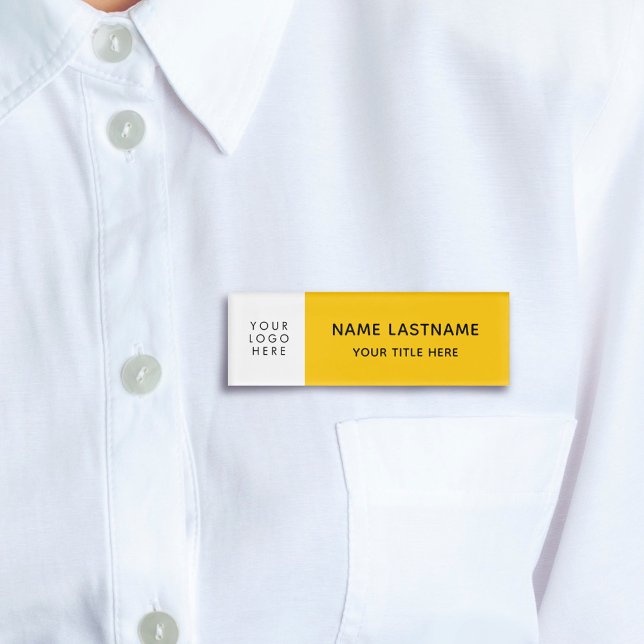 Logo-Gelb-Gelb-Modern-Minimalistisch-Magnet hinzuf Namenschild (Von Creator hochgeladen)