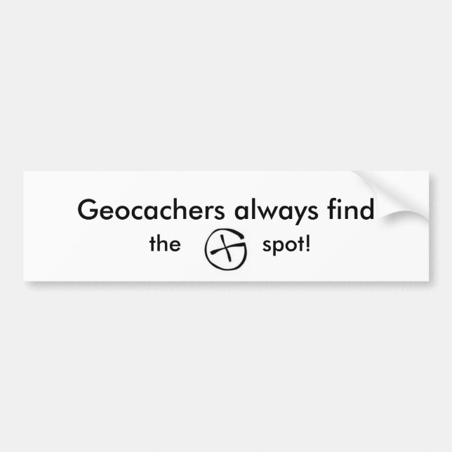 Logo, Geocachers immer Entdeckung, Stelle! Autoaufkleber (Vorne)
