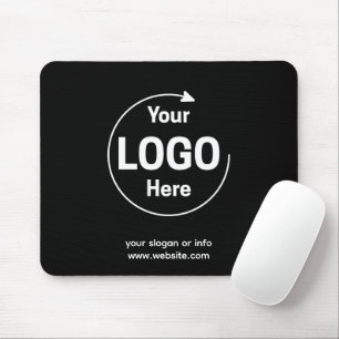Logo Geschäft Unternehmensmarke Schwarz Mousepad
