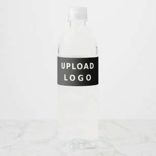 Logo Geschäft Unternehmensmarke Wasserflasche Wasserflaschenetikett