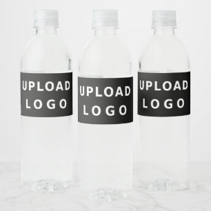 Logo Geschäft Unternehmensmarke Wasserflaschenetikett