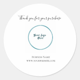 Logo-Geschäft Vielen Dank Runder Aufkleber