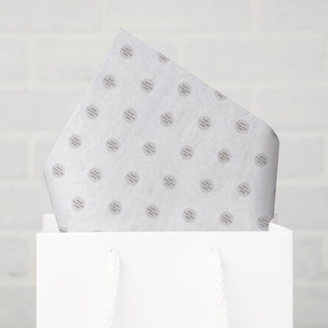 LOGO GESCHÄFTS-BRANDING modern simpel mini Seidenpapier (Geschenktüte)