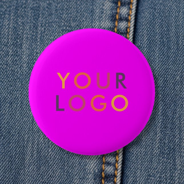 Logo-Geschäftsbranding Pink Magenta Button (Von Creator hochgeladen)