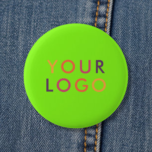 Logo-Geschäftsbranding-Vorlage Lebendiges Grün Button
