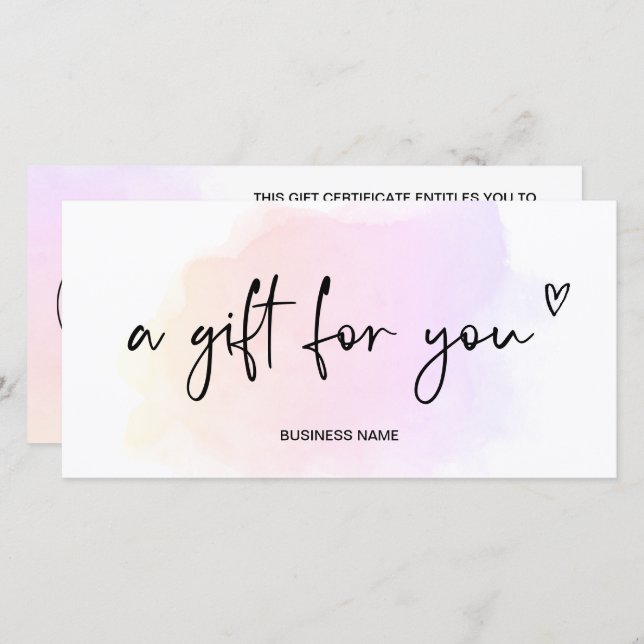 Logo-Geschenk für Regenbogenfarben (Vorne/Hinten)