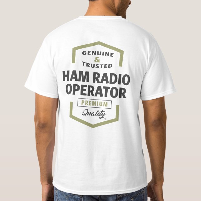 Logo-Geschenke von HAM Radio Operator. T-Shirt (Rückseite)