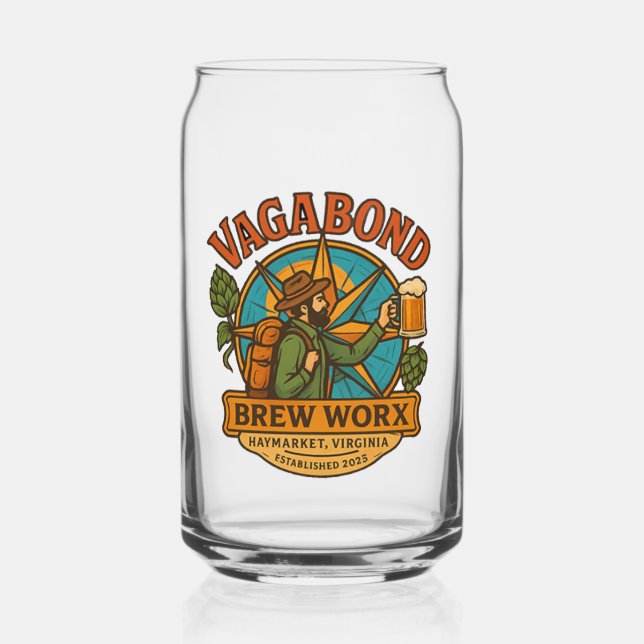 Logo-Glasdose Dosenglas (Vorderseite)
