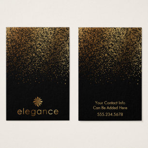 Logo Gold Confetti Schwarzer Ohrring Display