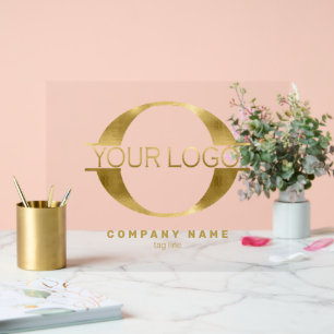 Logo Gold Foil/Bk ID810 Acrylschild