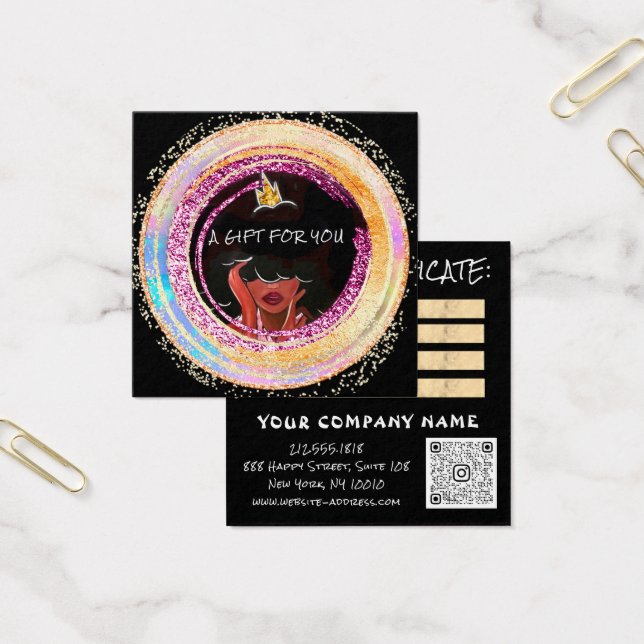 Logo Gold für den benutzerdefinierten Nagelhaar-QR (Büro)