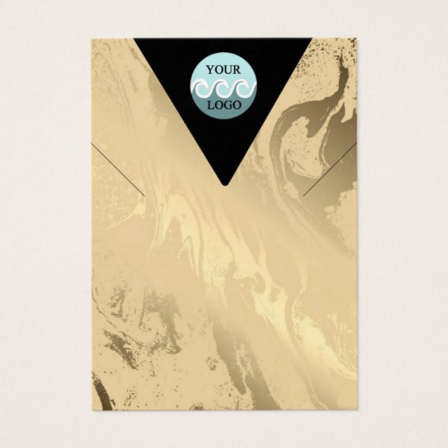 Logo goldgelbe Marmorverkleidungskarte (Vorderseite)