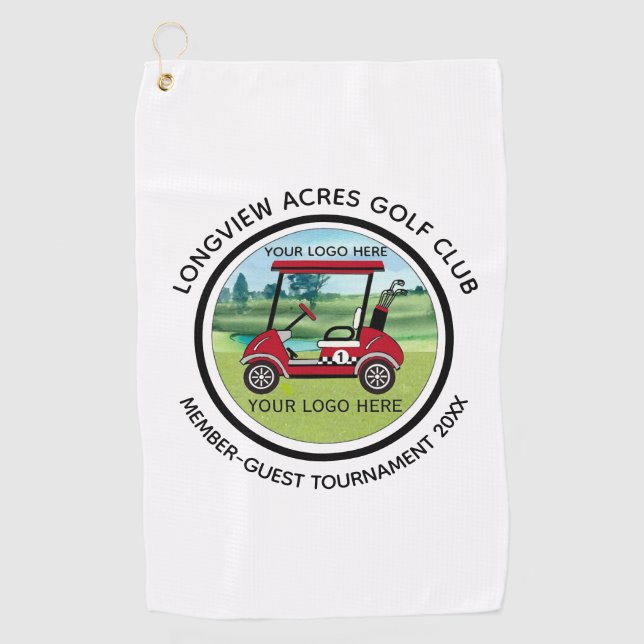 Logo Golf Club Liga Swag Turnier Golfhandtuch (Vorderseite)