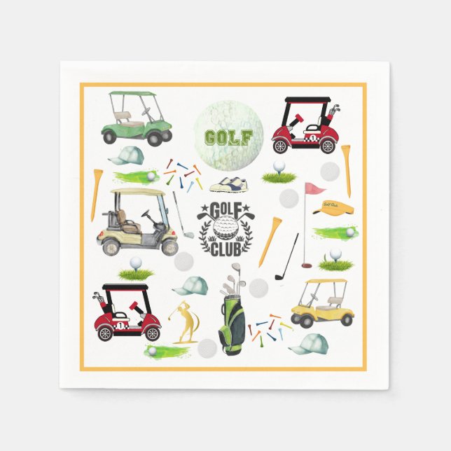 Logo Golf Club Turnier Serviette (Vorderseite)