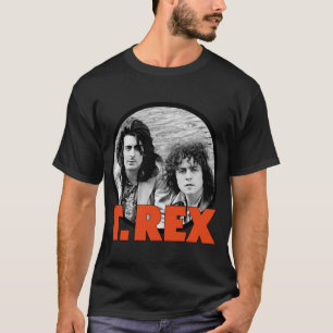 Logo Grafik Schwarzes Shirt Funny T.Rex Classic Kl