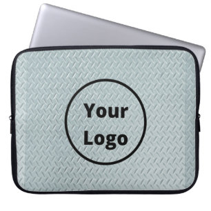 Logo-Graumetall-Druck Laptopschutzhülle