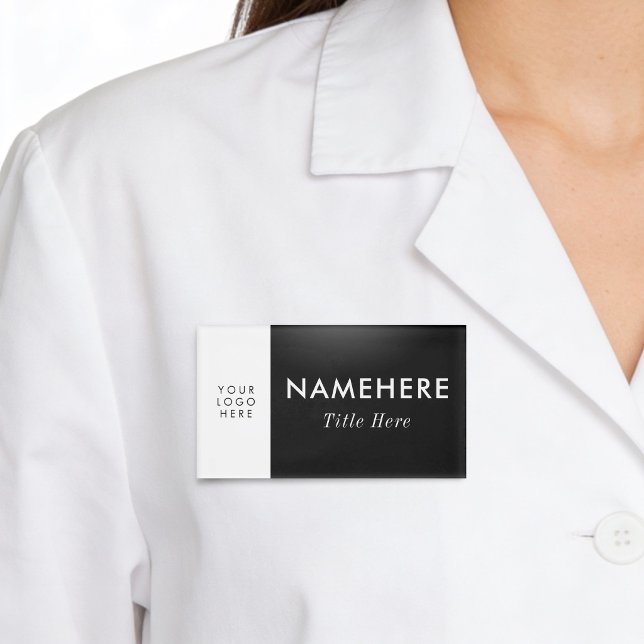 Logo Groß Einfach Schwarz Weiß Minimal Name Titel Namenschild (Von Creator hochgeladen)