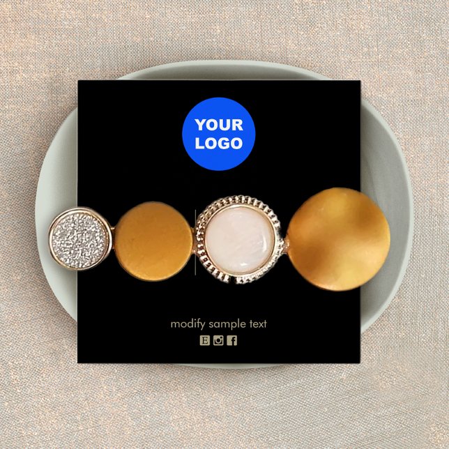 Logo-Haaraccessoires-Anzeige für Schwarze hinzufüg (Von Creator hochgeladen)