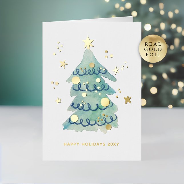 Logo Hand Painted Simple Christmas Tree Business (Von Creator hochgeladen)