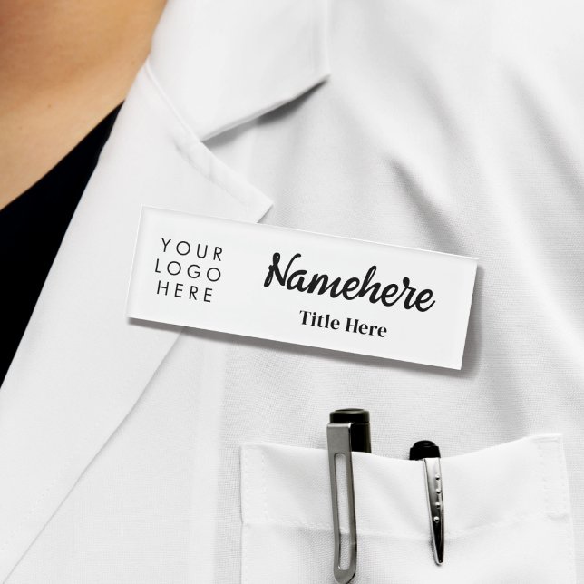 Logo Hand Skript Clean White Bold Titel Namenschild (Von Creator hochgeladen)