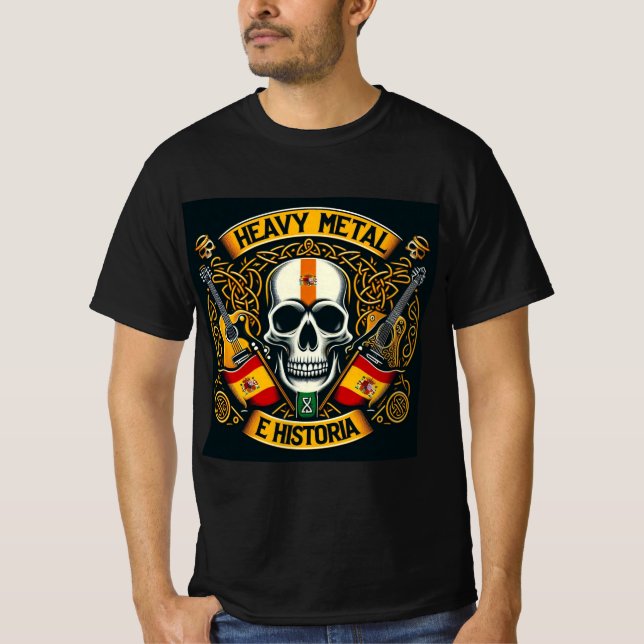 Logo Heavy metal e historia - Youtube T-Shirt (Vorderseite)